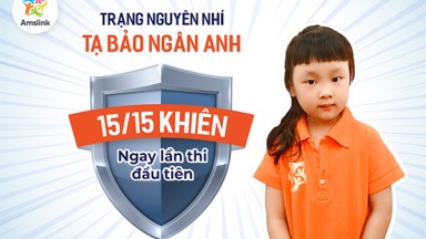 TRẠNG NGUYÊN NHÍ TẠ BẢO NGÂN ANH - ĐẠT 15/15 KHIÊN NGAY LẦN THI ĐẦU TIÊN